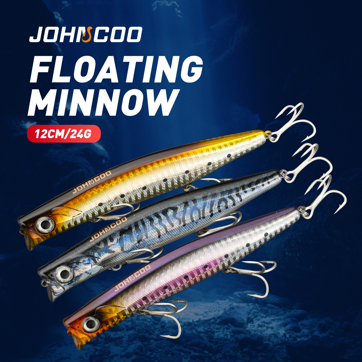 Fishing Lure Topwater - Floating Minnow Lipless 12cm 24g Fishing