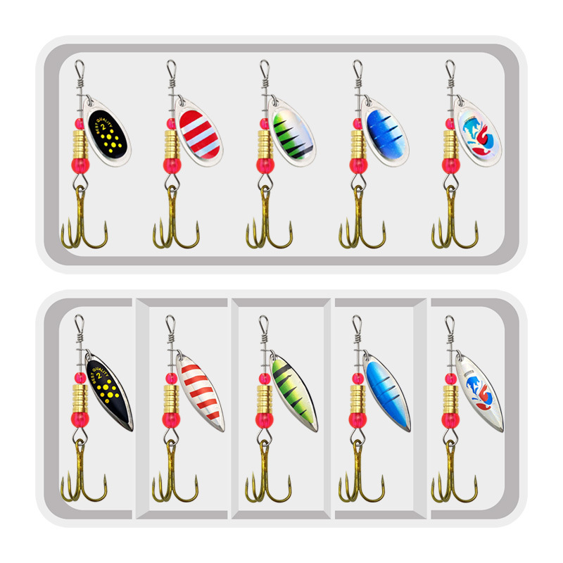 Fishing Lure Making Kit - Fishing Lure Spinner Rotation Spoons 10