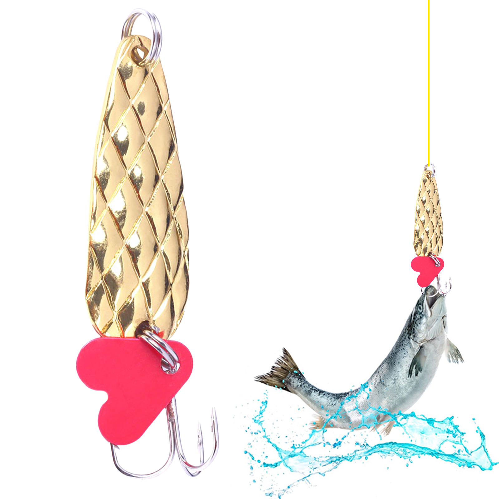 Fishing Lure Spoon - Metal Spoons Fishing Lures 9g Hard