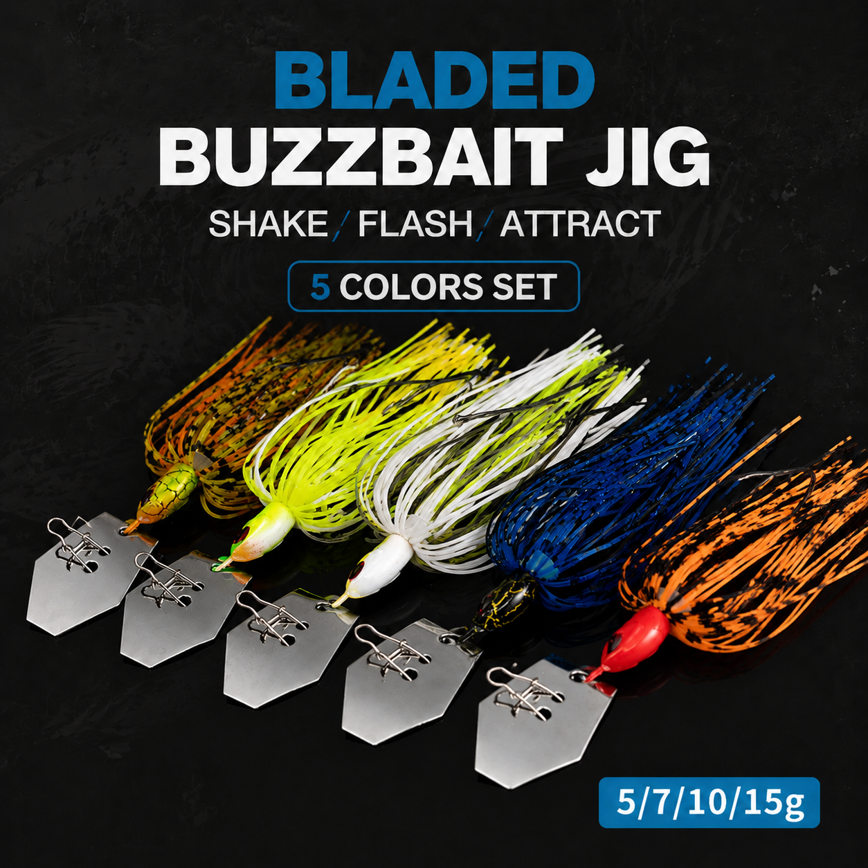 Spinnerbait Lure Set Silicone  - Fishing Lure Blade Bait 리뷰 및 가격