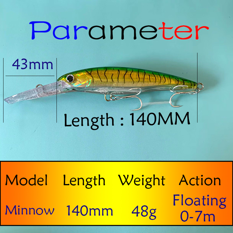 Testar Fishing Lure 140mm 48g  - Fishing Lure Spoon 리뷰 및 가격