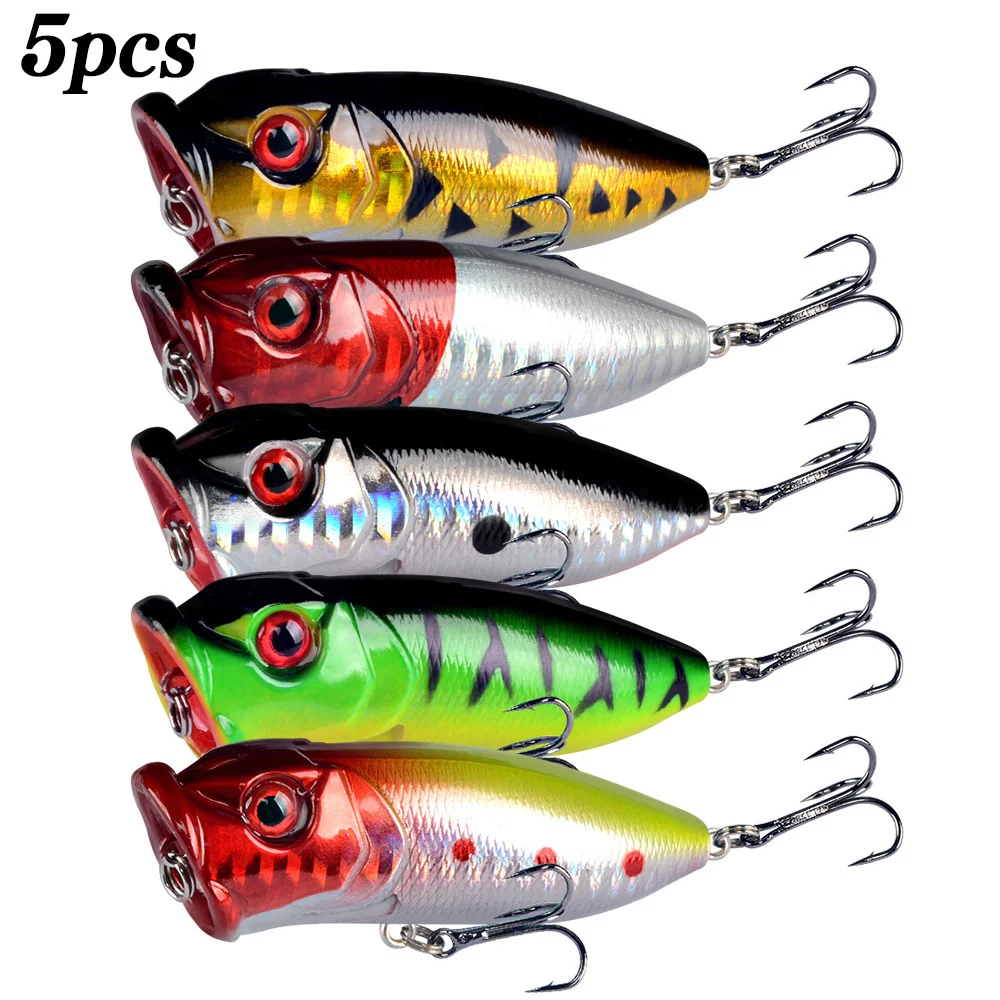 5Pcs Popper Fishing Lures 3d E - Fishing Lure Popper 리뷰 및 가격