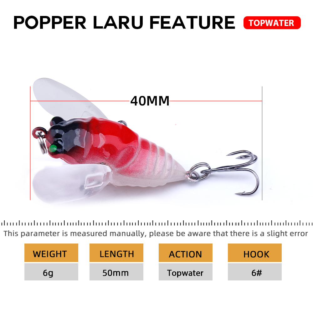 Agoie 6.5g 5cm Topwater Popper - Fishing Lure Popper 리뷰 및 가격