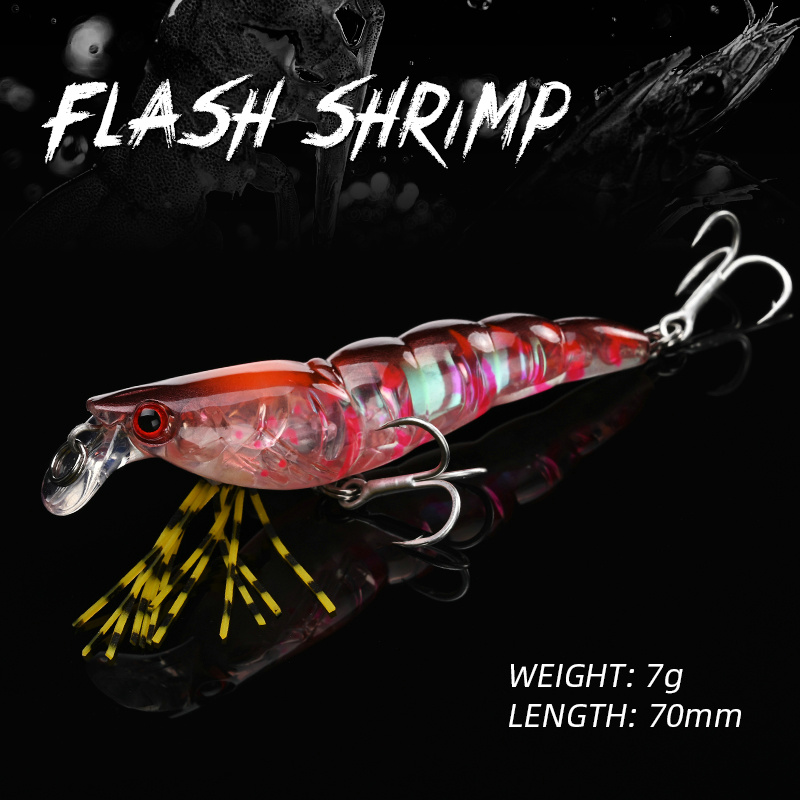 ALLBLUE 3D Flash Shrimp 70mm 7 - Fishing Lure Swimbait 리뷰 및 가격