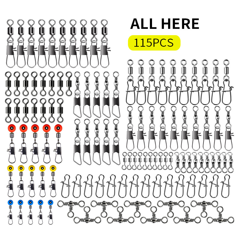 115pcs Fishing Swivel Connecto - Fishing Lure Box 리뷰 및 가격