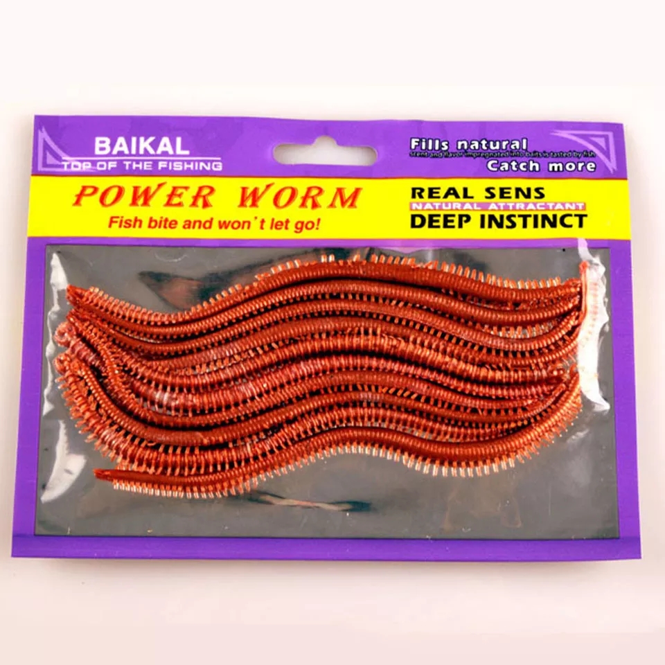 10PCS/Lot Artificial Sea Worms - Fishing Lure Soft Plastic 리뷰 및 가격