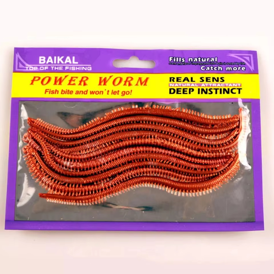 10PCS/Lot Artificial Sea Worms - Fishing Lure Soft Plastic 리뷰 및 가격