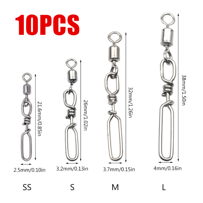 10Pcs Stainless Steel Quick Sn - Fishing Lure Making Kit 리뷰 및 가격