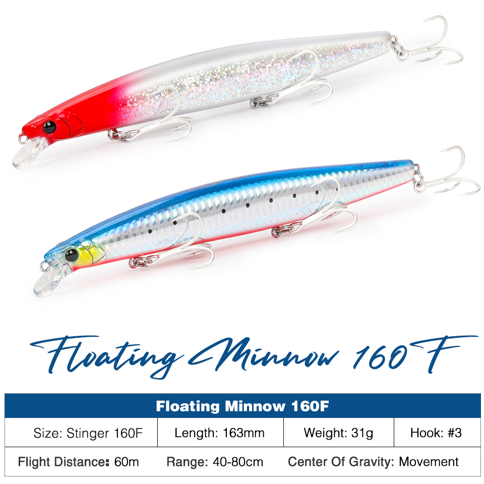 TSURINOYA 160F Floating Minnow - Fishing Lure Topwater 리뷰 및 가격