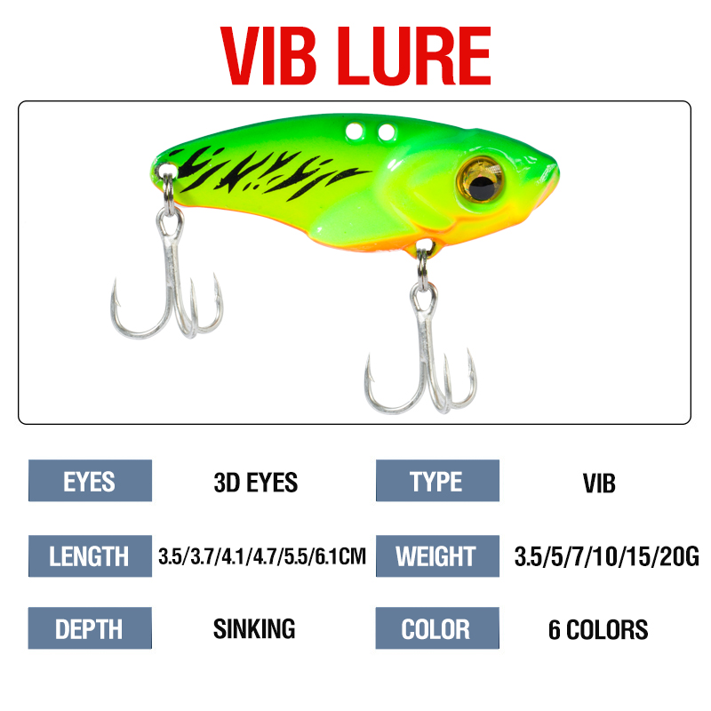 6PCS Metal VIB Lure 5g 7g 10g  - Fishing Lure Swimbait 리뷰 및 가격