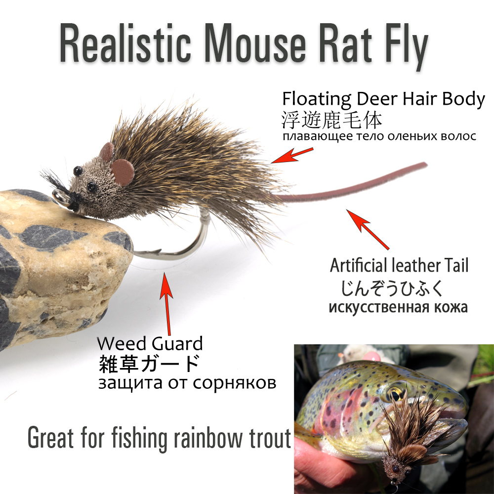 Deer Hair Mouse Fly Topwater L - Fishing Lure Popper 리뷰 및 가격