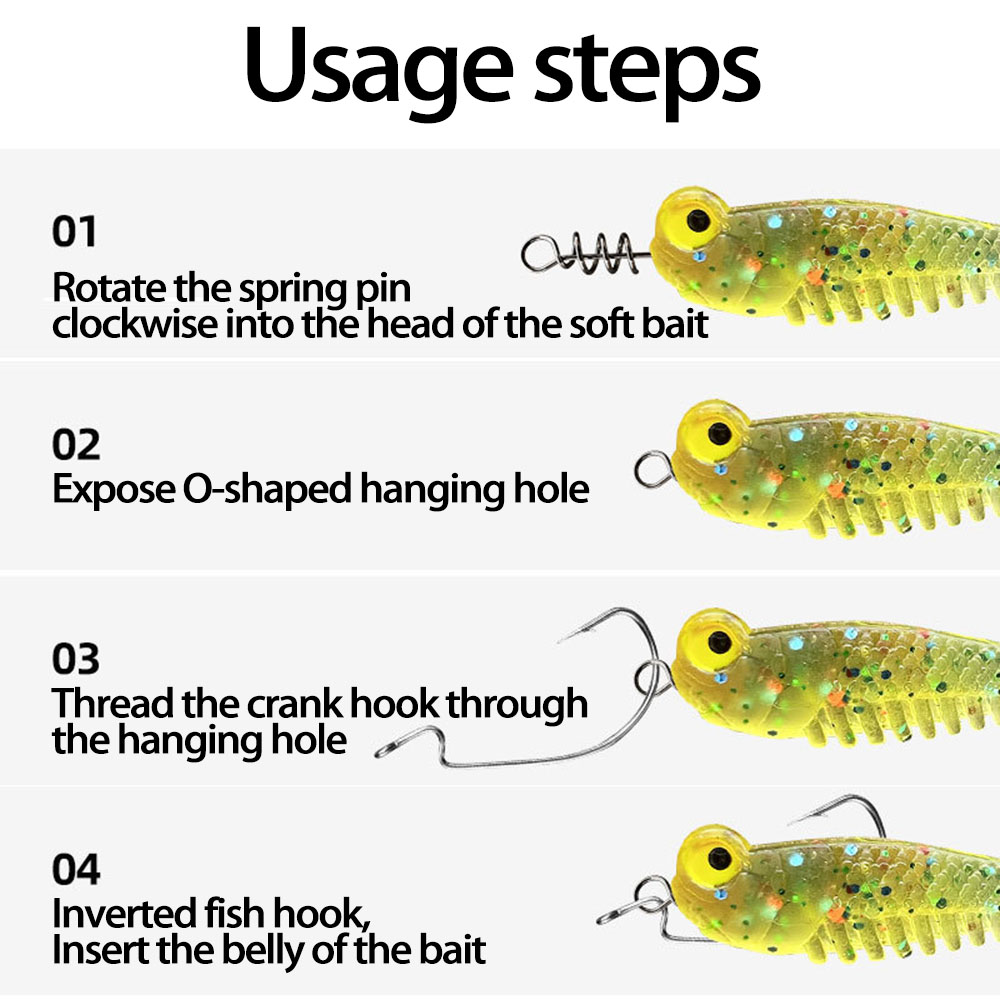 MNFT 50Pcs Soft Lure Centering - Fishing Lure Soft Plastic 리뷰 및 가격