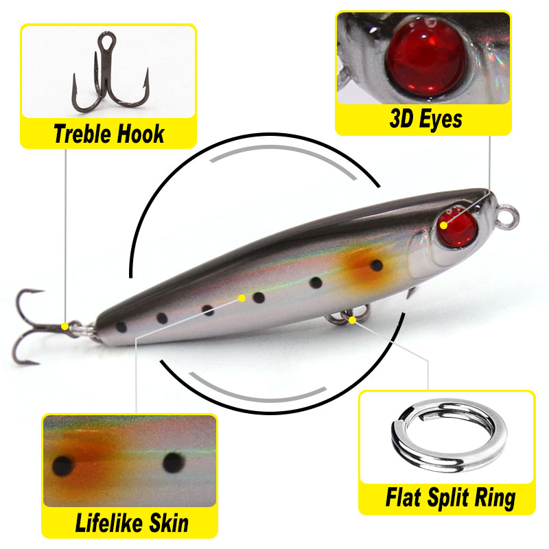 TacklePRO PE05 Pencil lure sti - Fishing Lure Crankbait 리뷰 및 가격