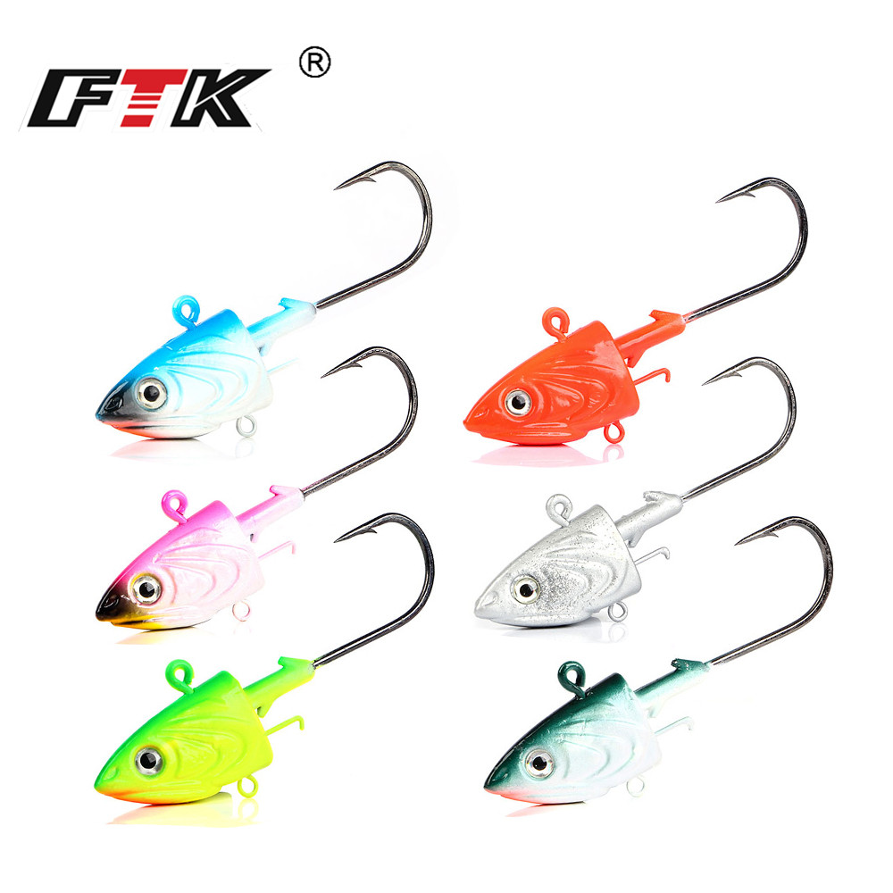 FTK 2PCS Jig Head Fishing Hook - Fishing Lure Soft Plastic 리뷰 및 가격