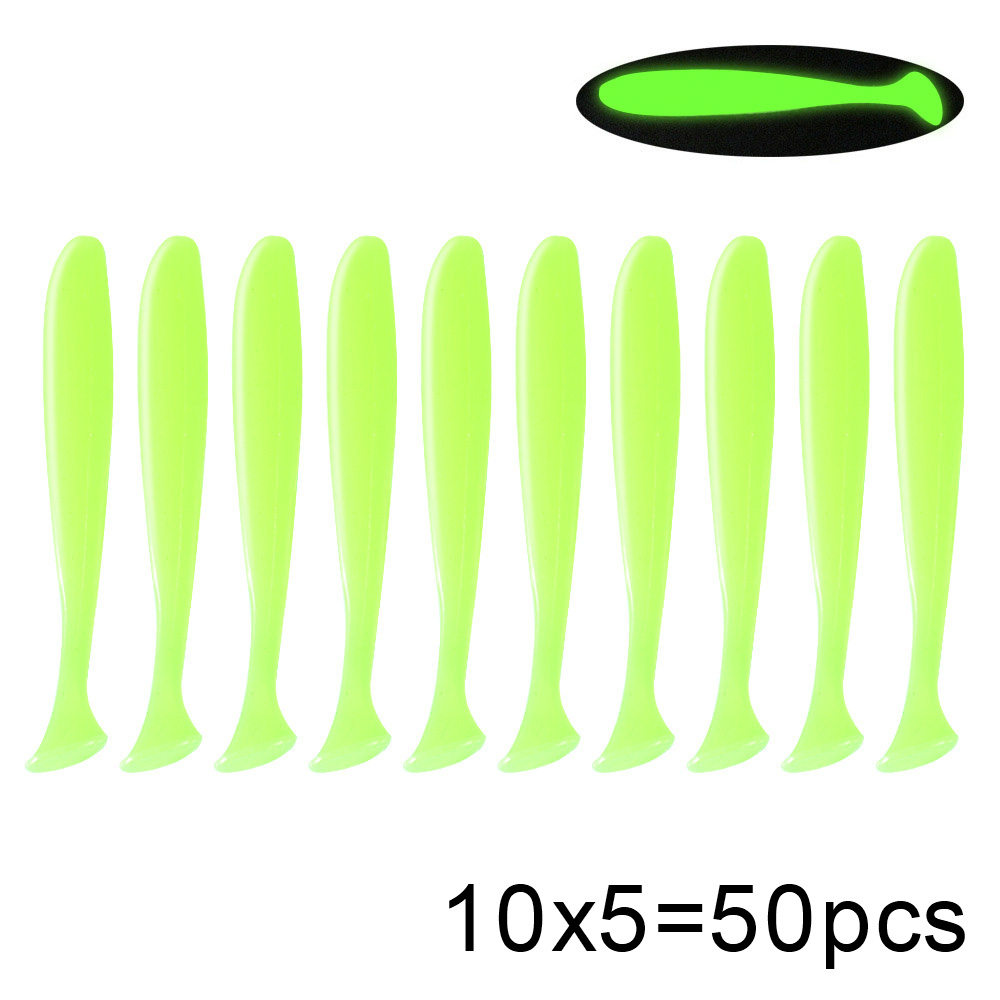 QXO 50 Pcs/Lot Swimbait Soft L - Fishing Lure Soft Plastic 리뷰 및 가격