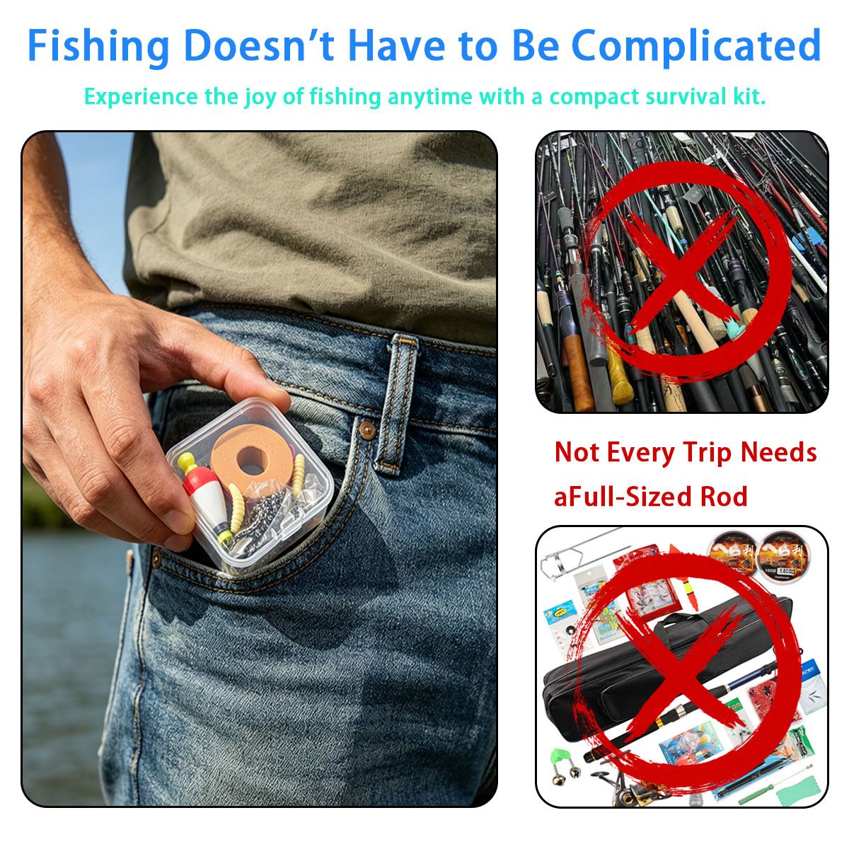 Portable Emergency Fishing Gea - Fishing Lure Box 리뷰 및 가격