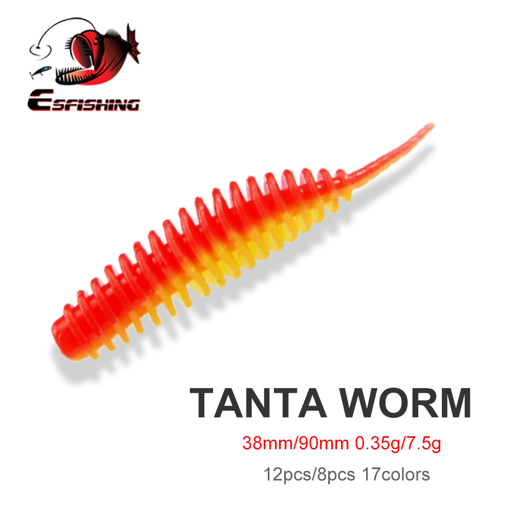 ESFISHING Fishing Tiny Worm Ba - Fishing Lure Soft Plastic 리뷰 및 가격
