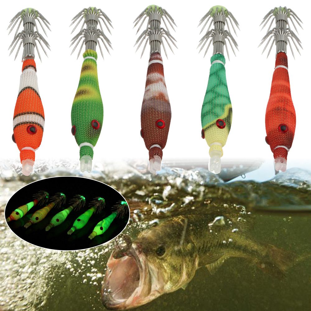 5pcs 60mm 3.3g Mini Squid Tata - Fishing Lure Soft Plastic 리뷰 및 가격