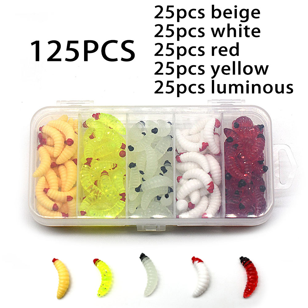 125Pcs Earthworm Fishing Bait  - Fishing Lure Soft Plastic 리뷰 및 가격