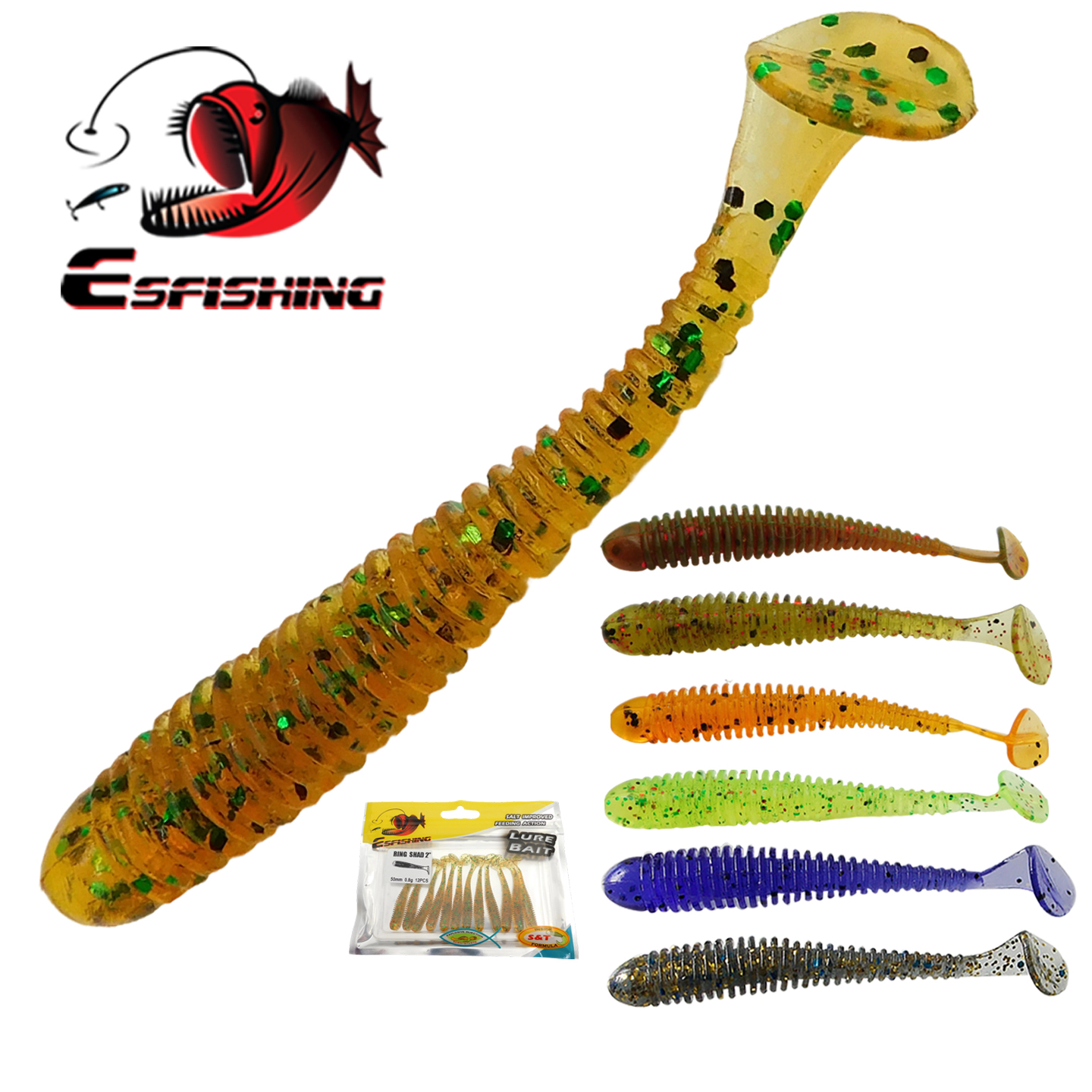 ESFISHING Swing Impact Ring Sh - Fishing Lure Soft Plastic 리뷰 및 가격